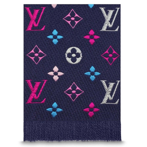 Louis Vuitton Logomania Rainbow Wool Scarf - Picture 2 of 7